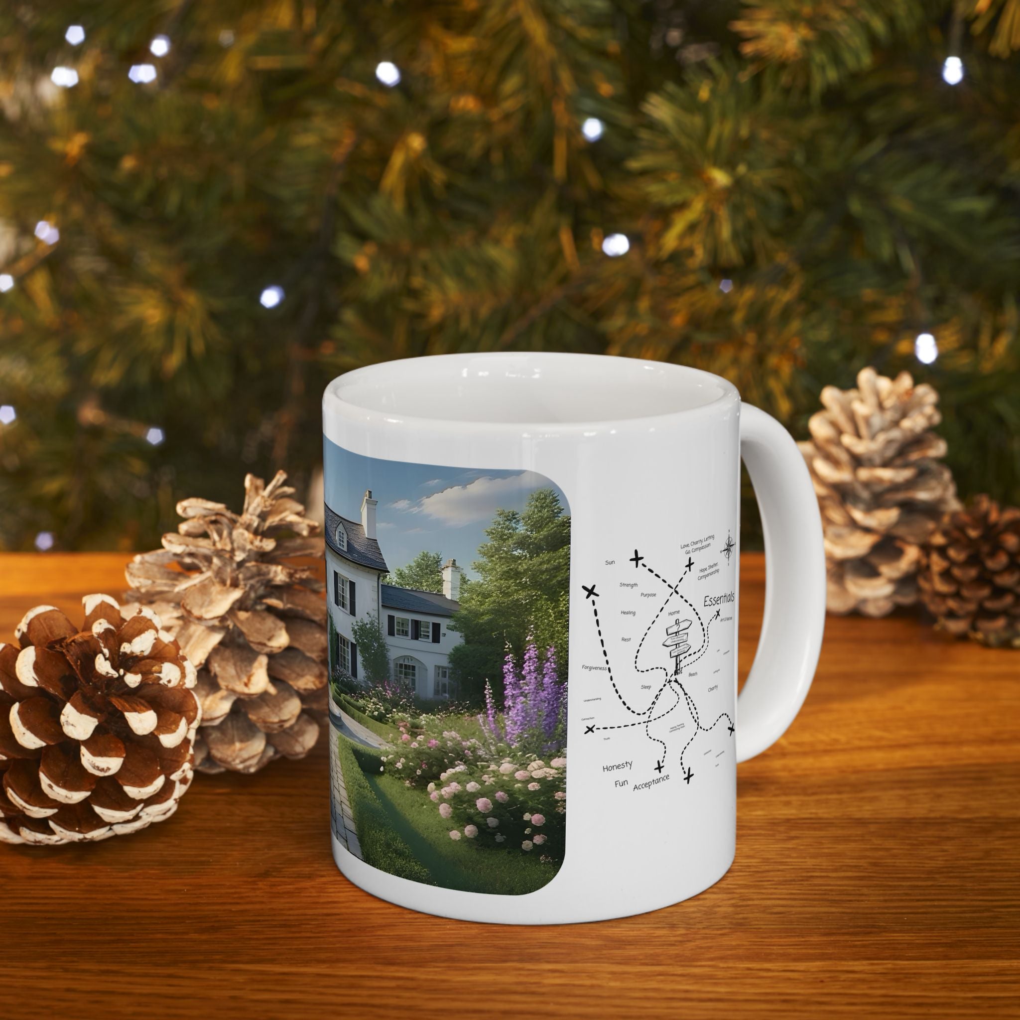 Cozy Architecture & Dreamy Landscapes #16 White Ceramic Mug – Homes Home Sweet Home Cup (11oz/15oz)