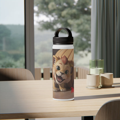 Artzy Stainless Steel Water Bottle, Handle Lid