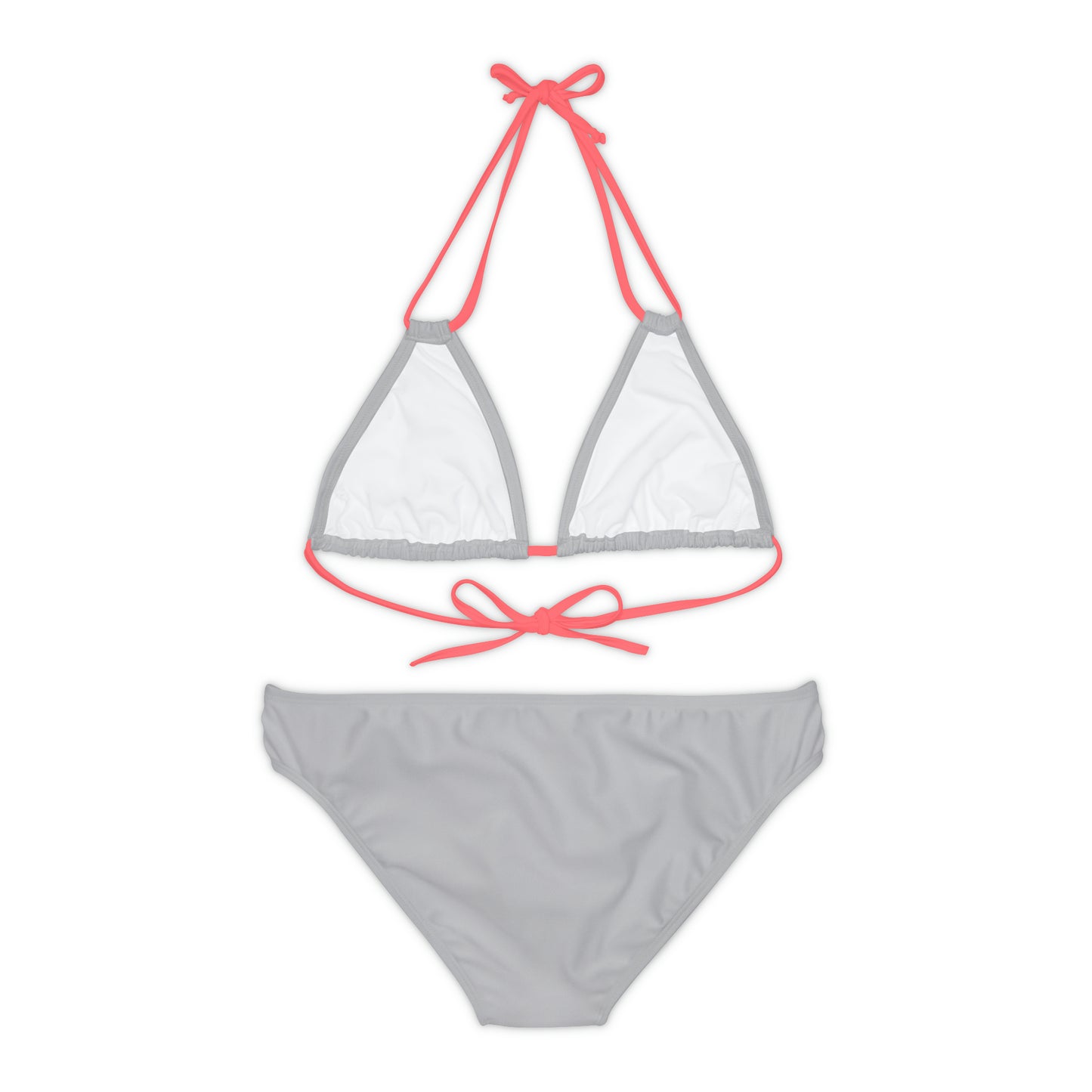 Light Grey Strappy Bikini Set (AOP)