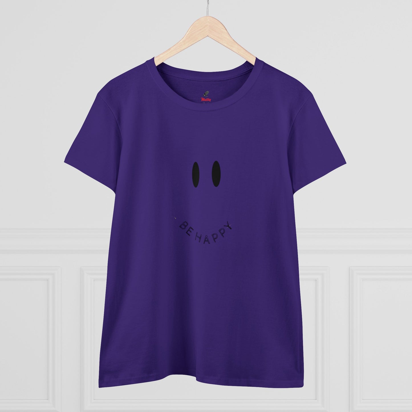 Women's Be Happy Midweight Cotton Tee