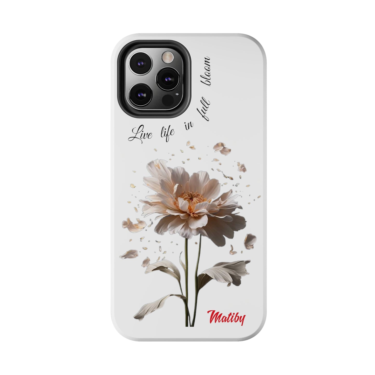 Matiby Amy's Special Flower Bloom White Tough Phone Cases