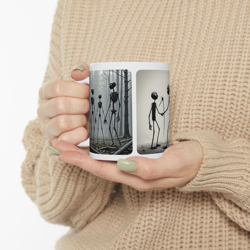 The Stick-To-It Species #2 White Ceramic Mug – Anatomy of Optimism Cup 11oz/15oz
