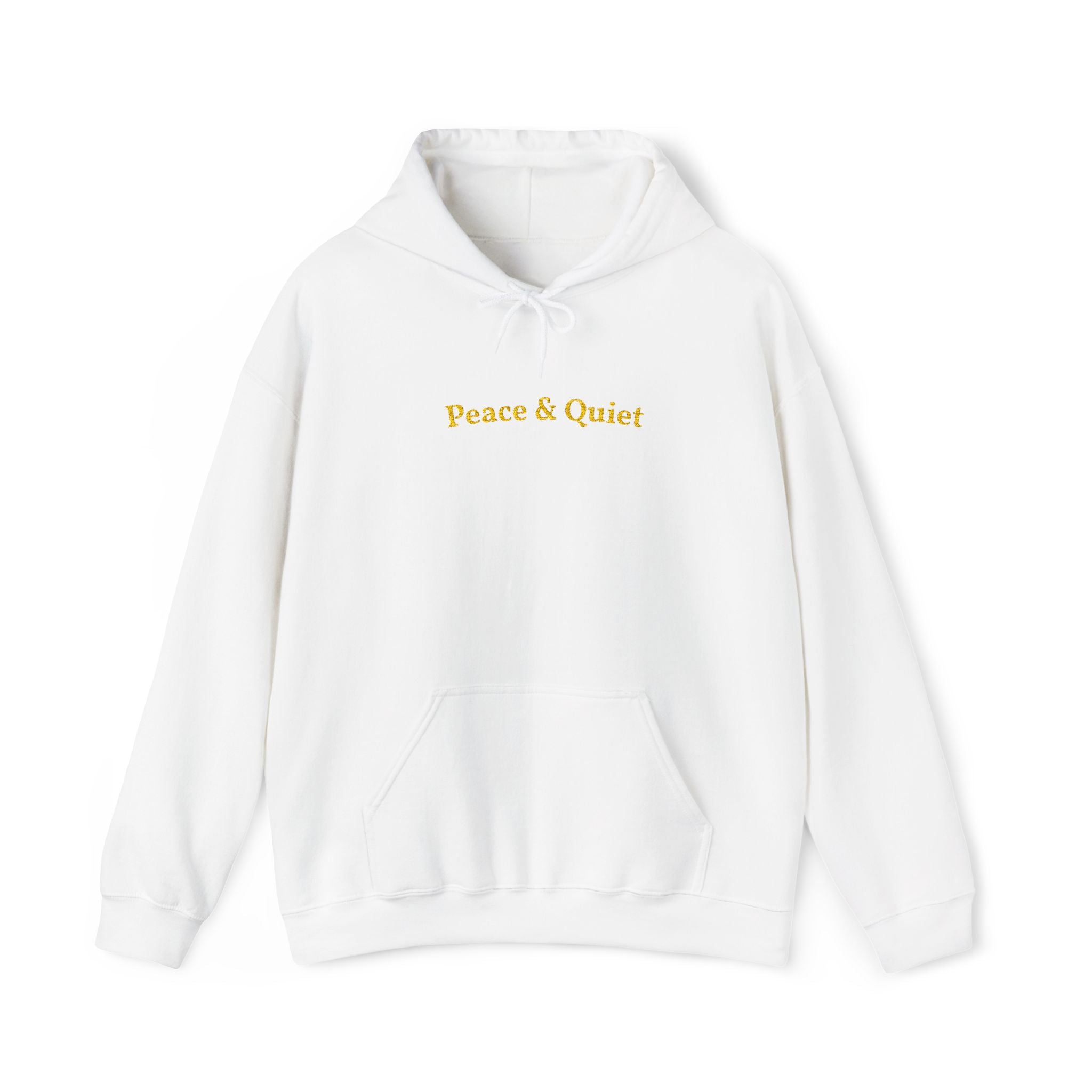 Peace & Quiet Gold Embroidered Unisex Heavy Blend Hooded Sweatshirt,Librarians, Students, Parents, and Friends Special Hoodie
