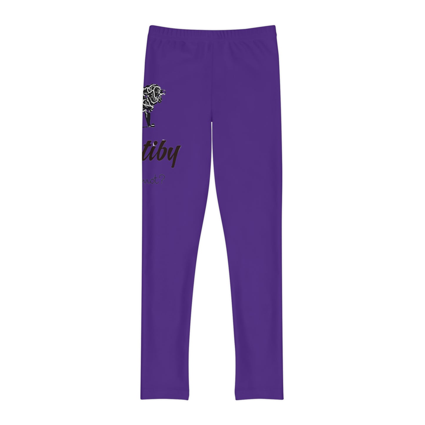 Youth Purple Full-Length Leggings (AOP)