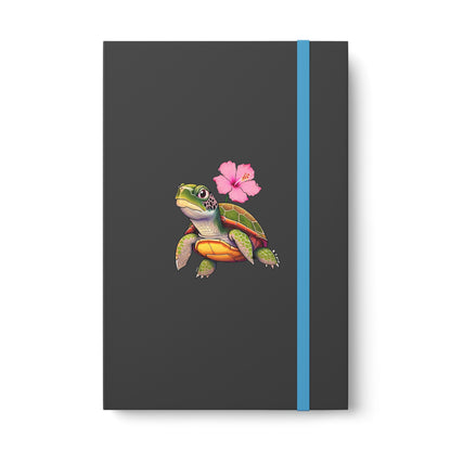 Turtle Flower Color Contrast Notebook - Ruled