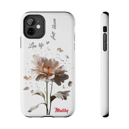 Matiby Amy's Special Flower Bloom White Tough Phone Cases