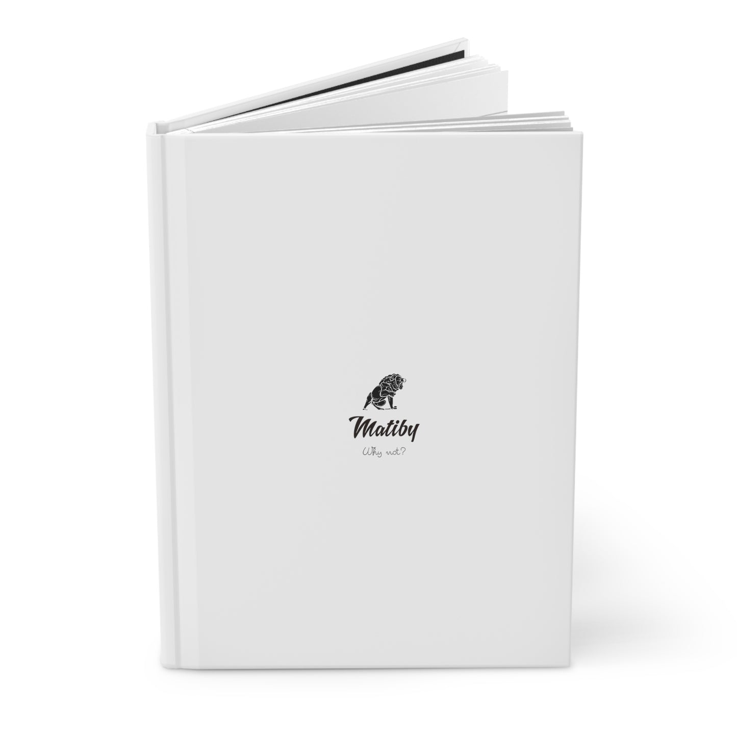 Matiby Hardcover Journal Matte White