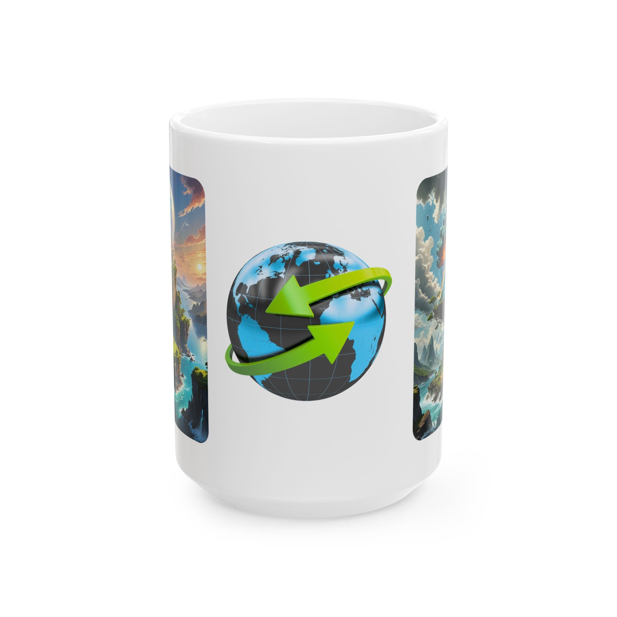 Contrast & Perspective #1 White Ceramic Mug — Time & Chance Daily Cup (11oz, 15oz)