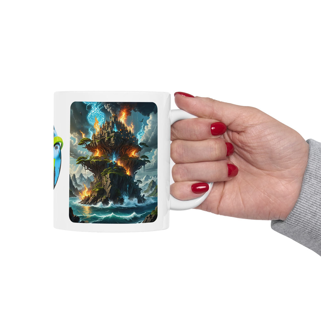 Contrast & Perspective #3 White Ceramic Mug — Time & Chance Daily Cup (11oz, 15oz)