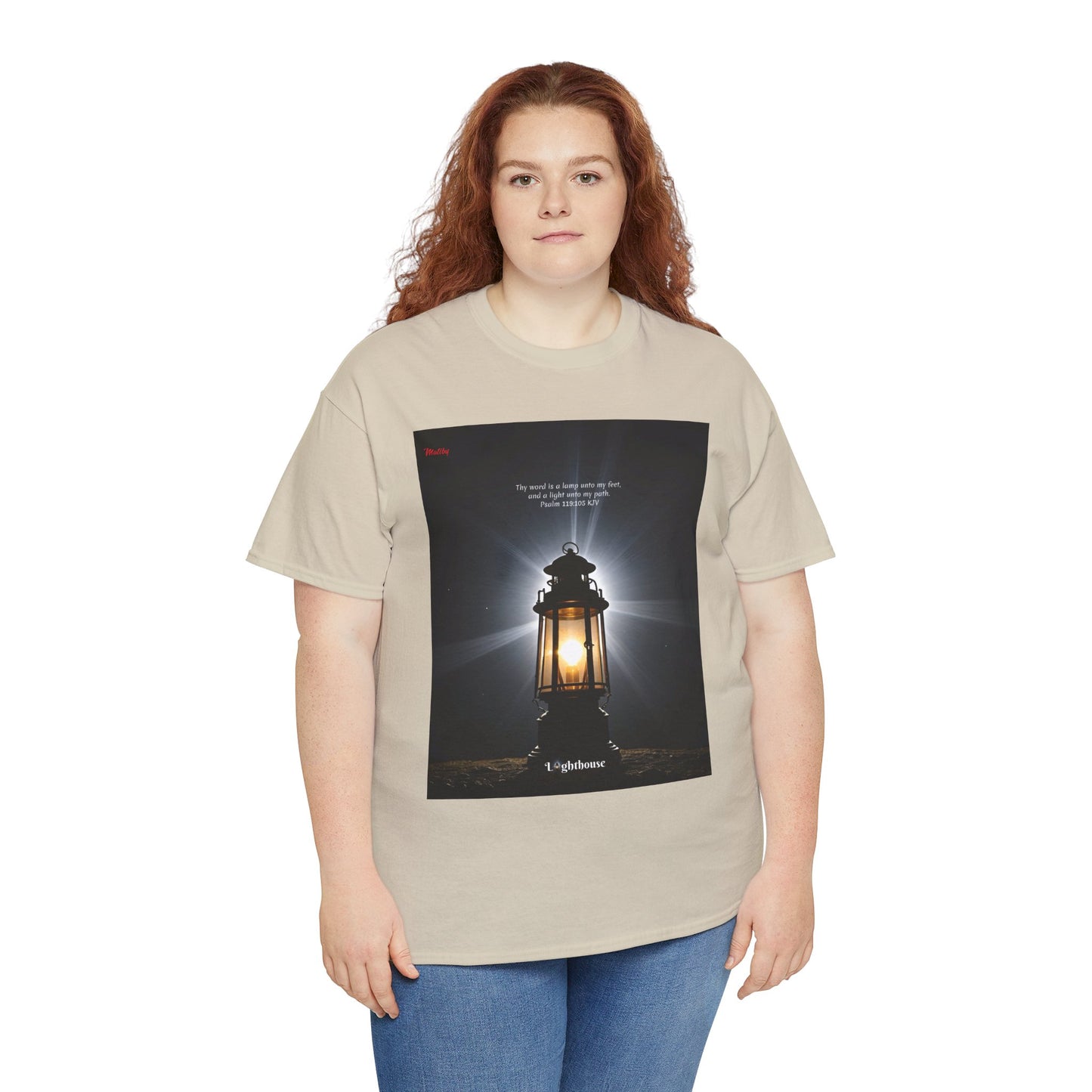 Lighthouse Psalm 119 Unisex Heavy Cotton Tee