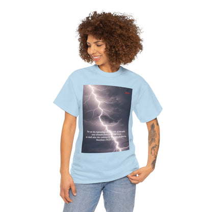 Lightning Style East West Unisex Heavy Cotton Tee