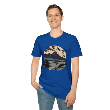 Japanese Landscape Unisex Softstyle T-Shirt