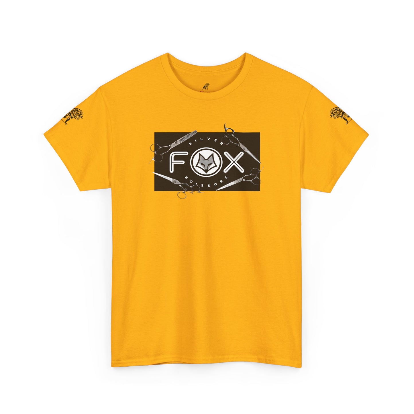 Silver Fox Scissors Unisex Heavy Cotton Tee