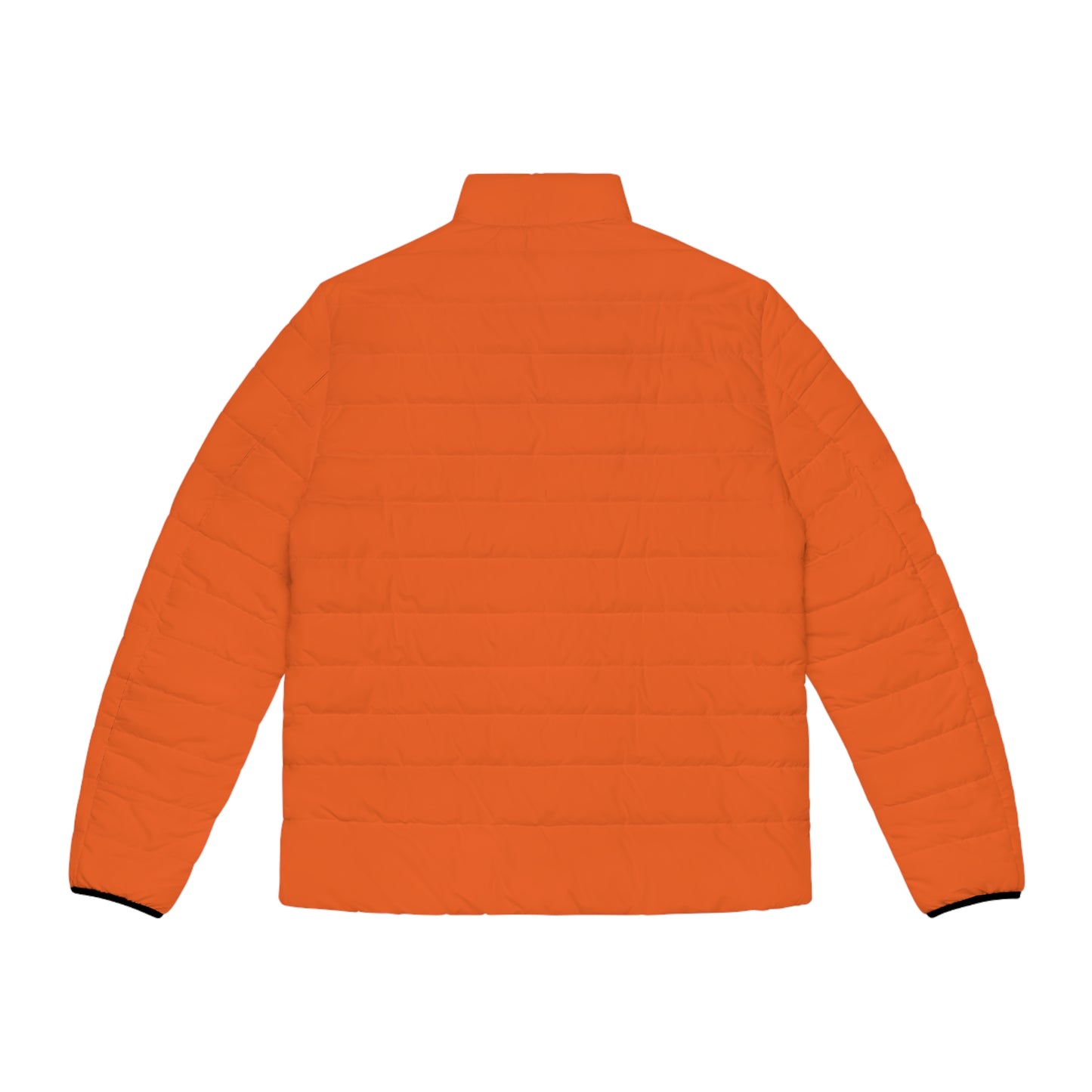 Men's Orange Puffer Jacket (AOP)