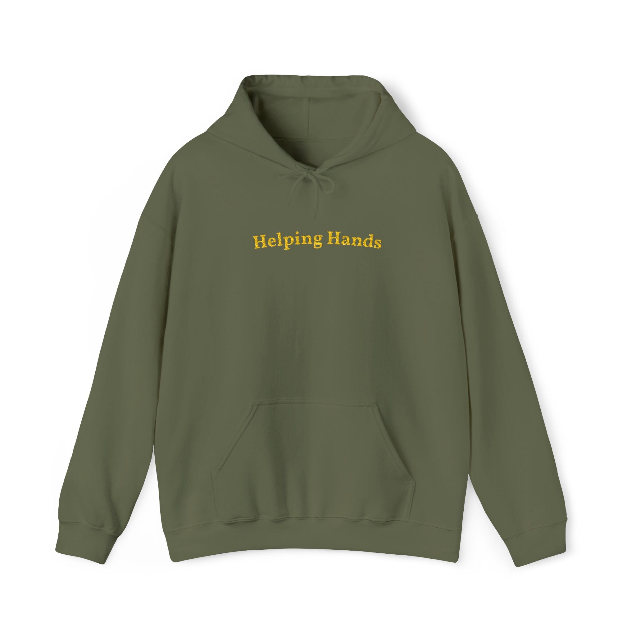 Helping Hands Gold Embroidered Unisex Heavy Blend Hooded Sweatshirt, Strength And Hope Hoodie