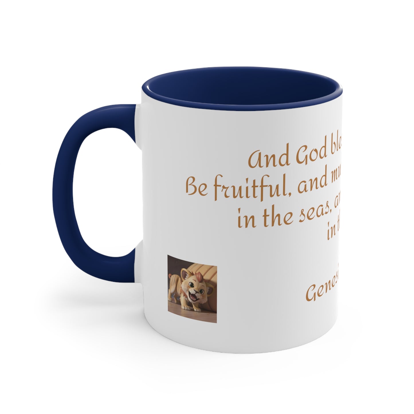 Bible Speaks Gen 1:22 Accent Mug, 11oz