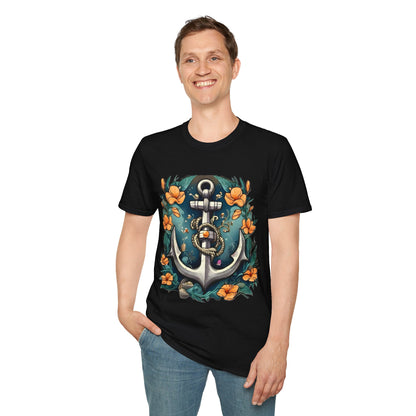 Nautical Anchor Unisex Softstyle T-Shirt