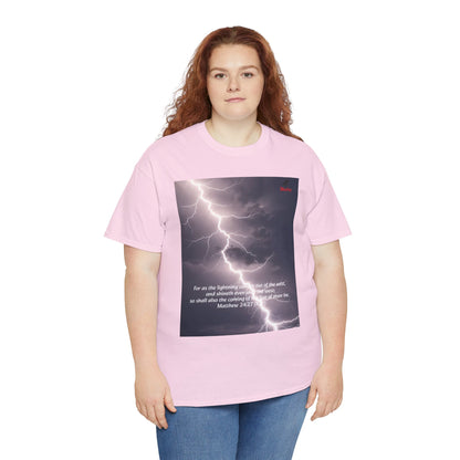 Lightning Style East West Unisex Heavy Cotton Tee