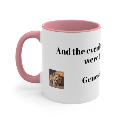 Bible Speaks Gen 1:23 Accent Mug, 11oz