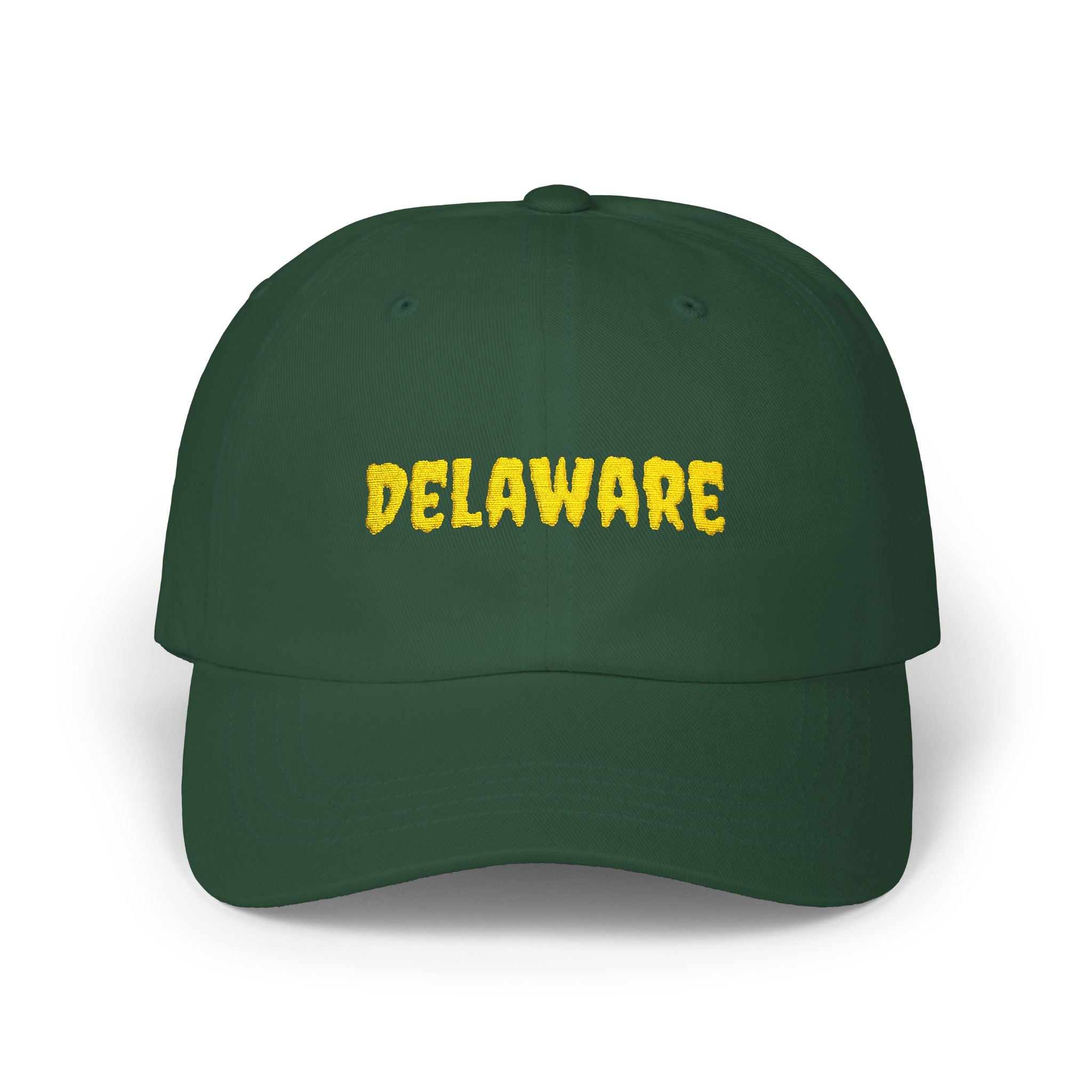 Delaware United States of America Gold Embroidered Classic Dad Cap | DE 1st USA Baseball Hat