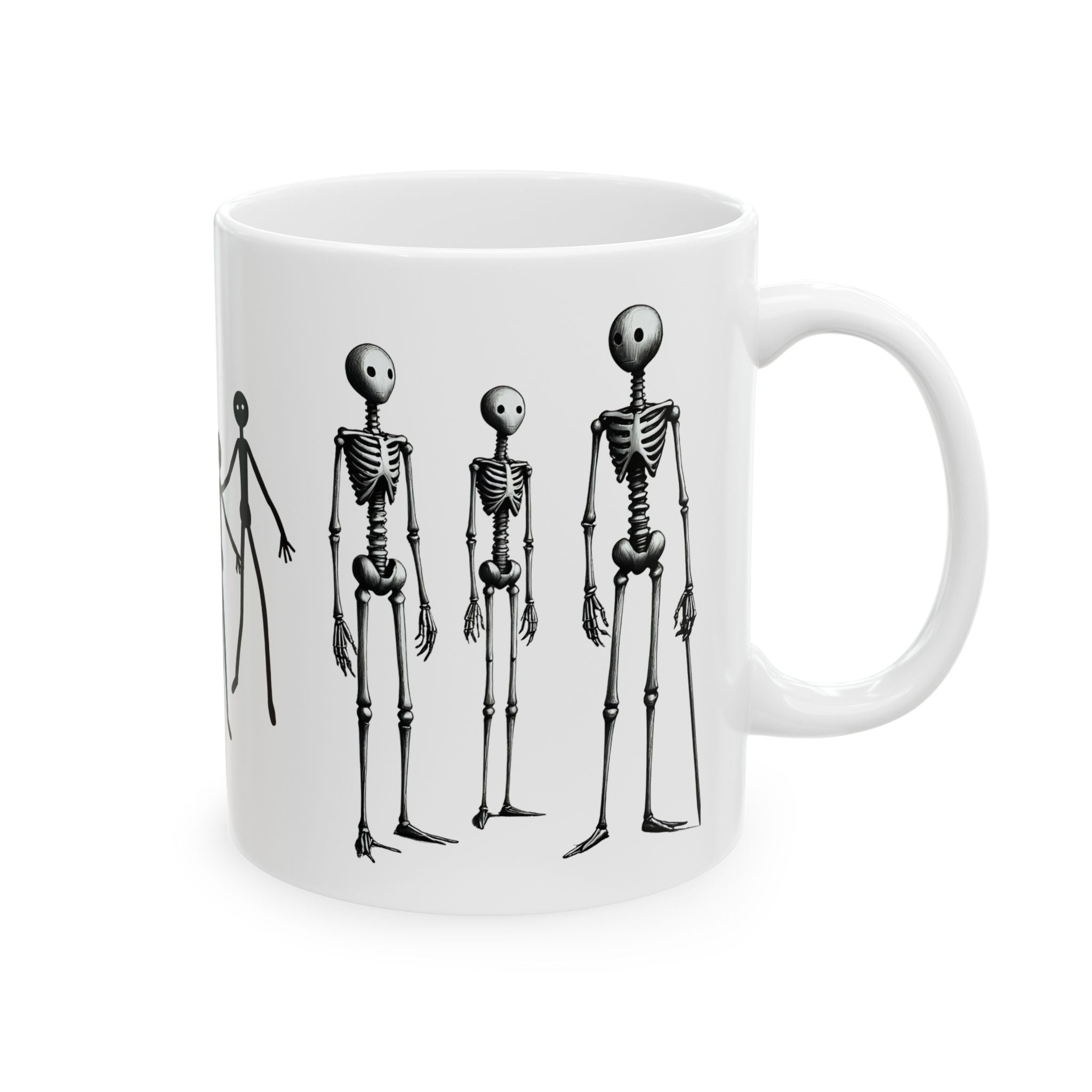 The Stick-To-It Species #14 White Ceramic Mug – Anatomy of Optimism Cup 11oz/15oz
