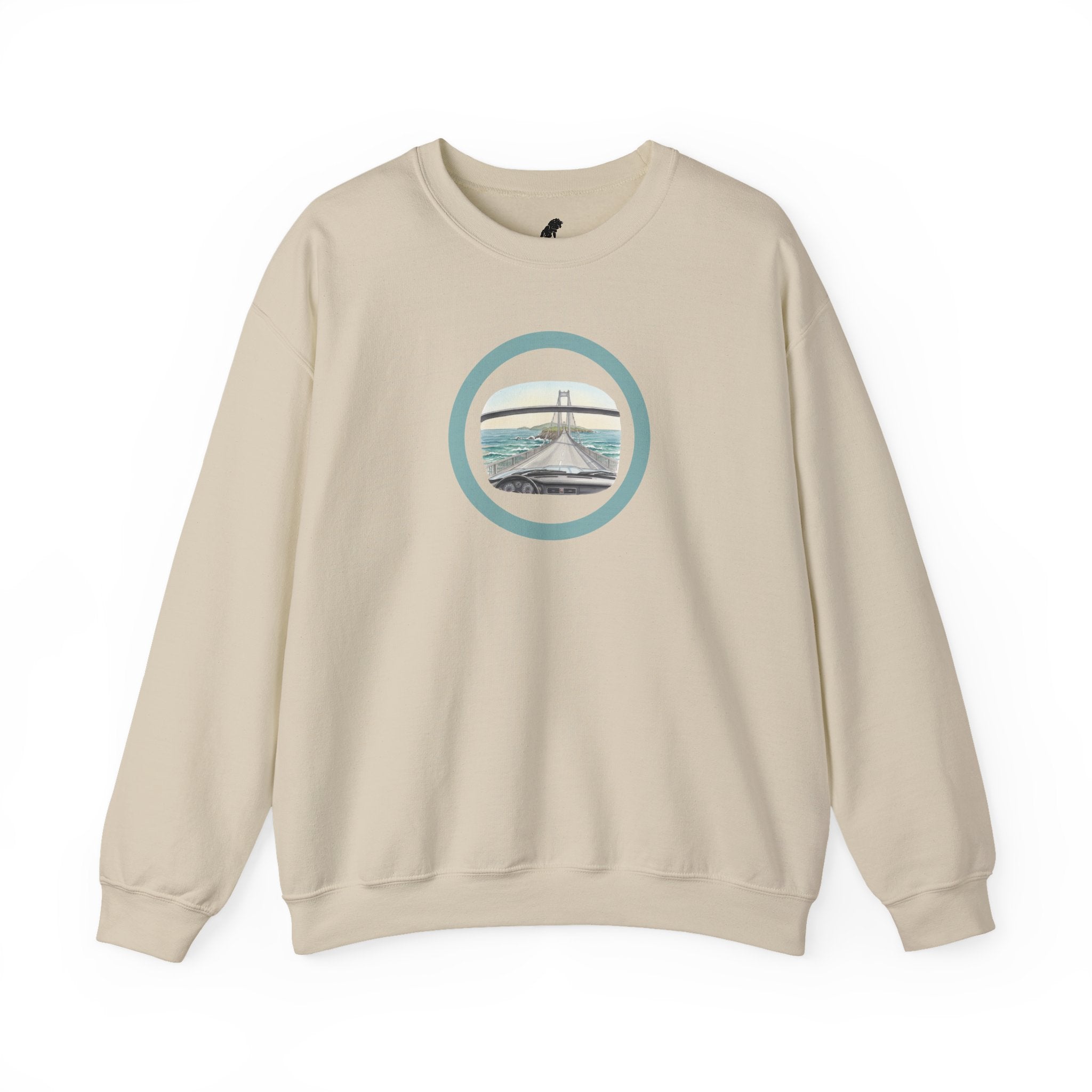 Coastal Bridge Drive Circle Crewneck Sweatshirt