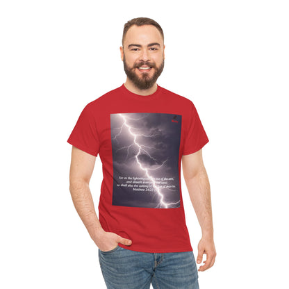 Lightning Style East West Unisex Heavy Cotton Tee