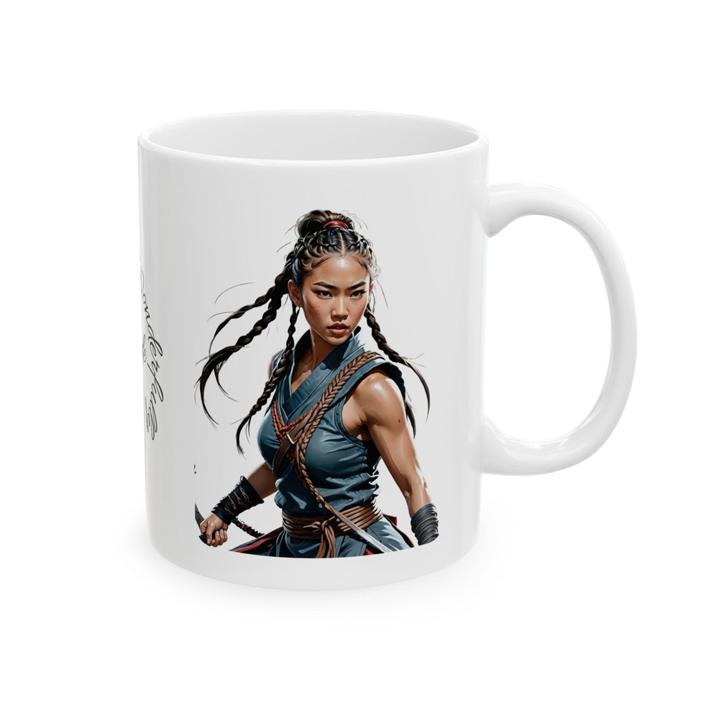 Gentle Woman of Valor #20 White Ceramic Mug - Fearfully & Wonderfully Made Tribute Cup (11oz/15oz)