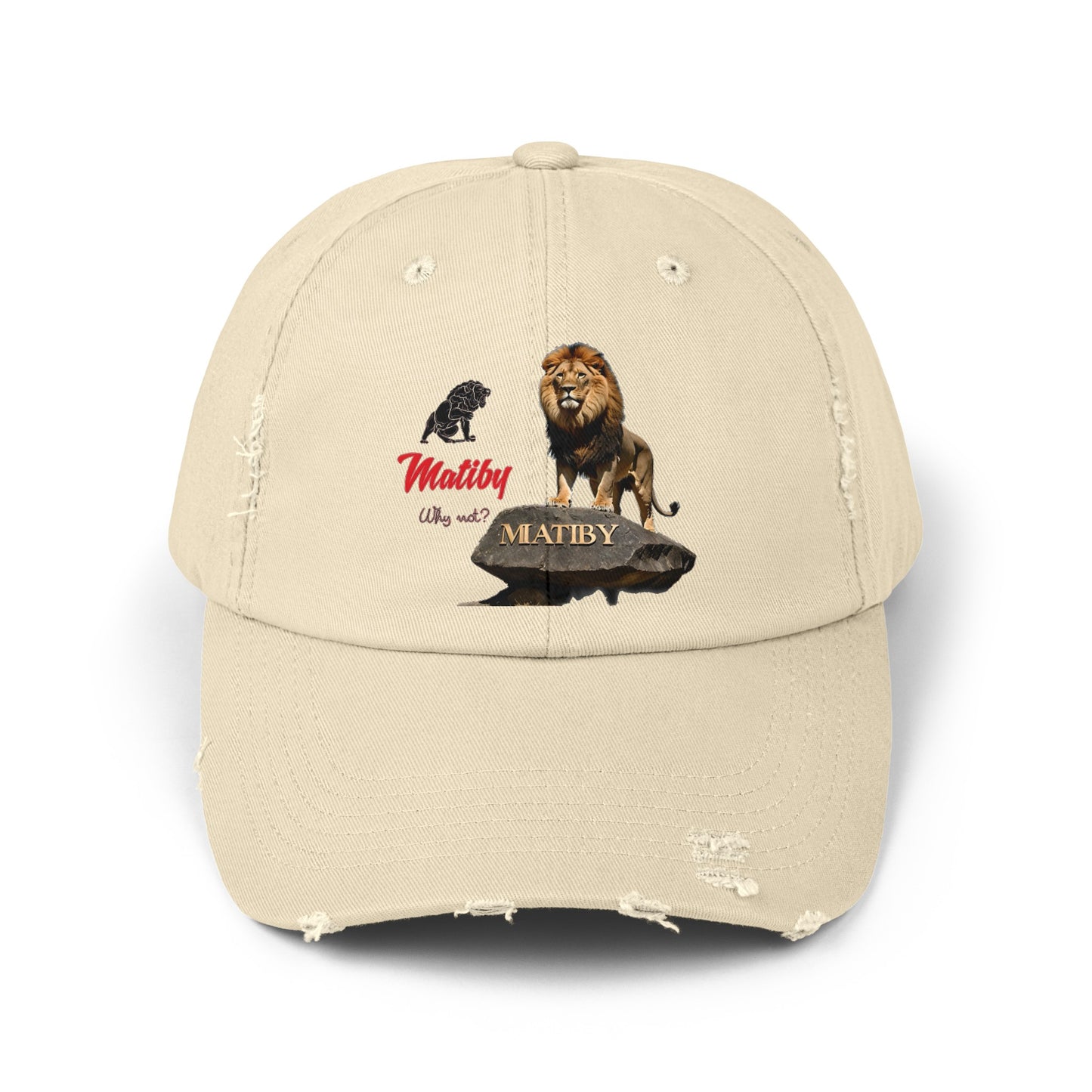 Matiby Lion Unisex Distressed Cap