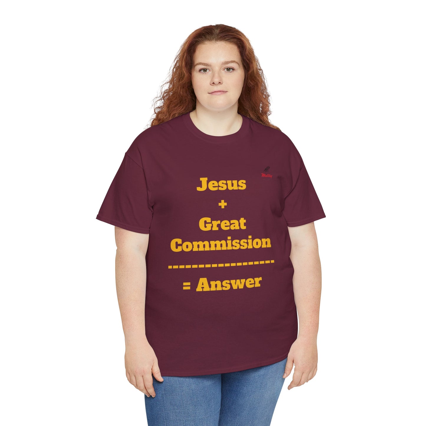 Jesus+Great Commission Unisex Heavy Cotton Tee