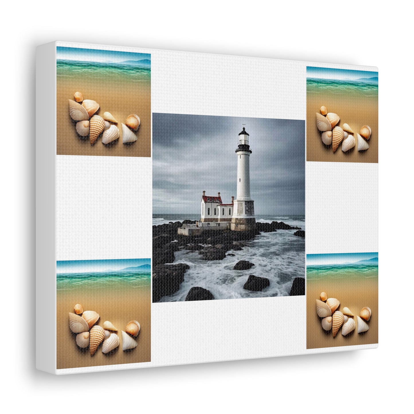 Lighthouse White Canvas Gallery Wraps