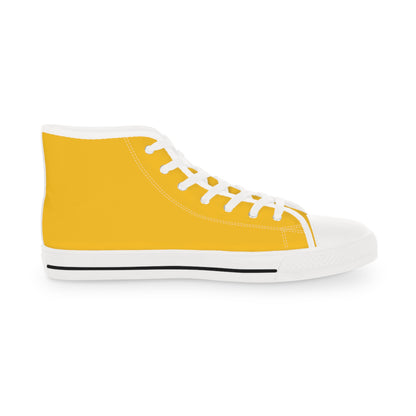 Men's Yellow High Top Sneakers