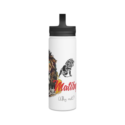 Matiby Matiffi Stainless Steel Water Bottle, Handle Lid