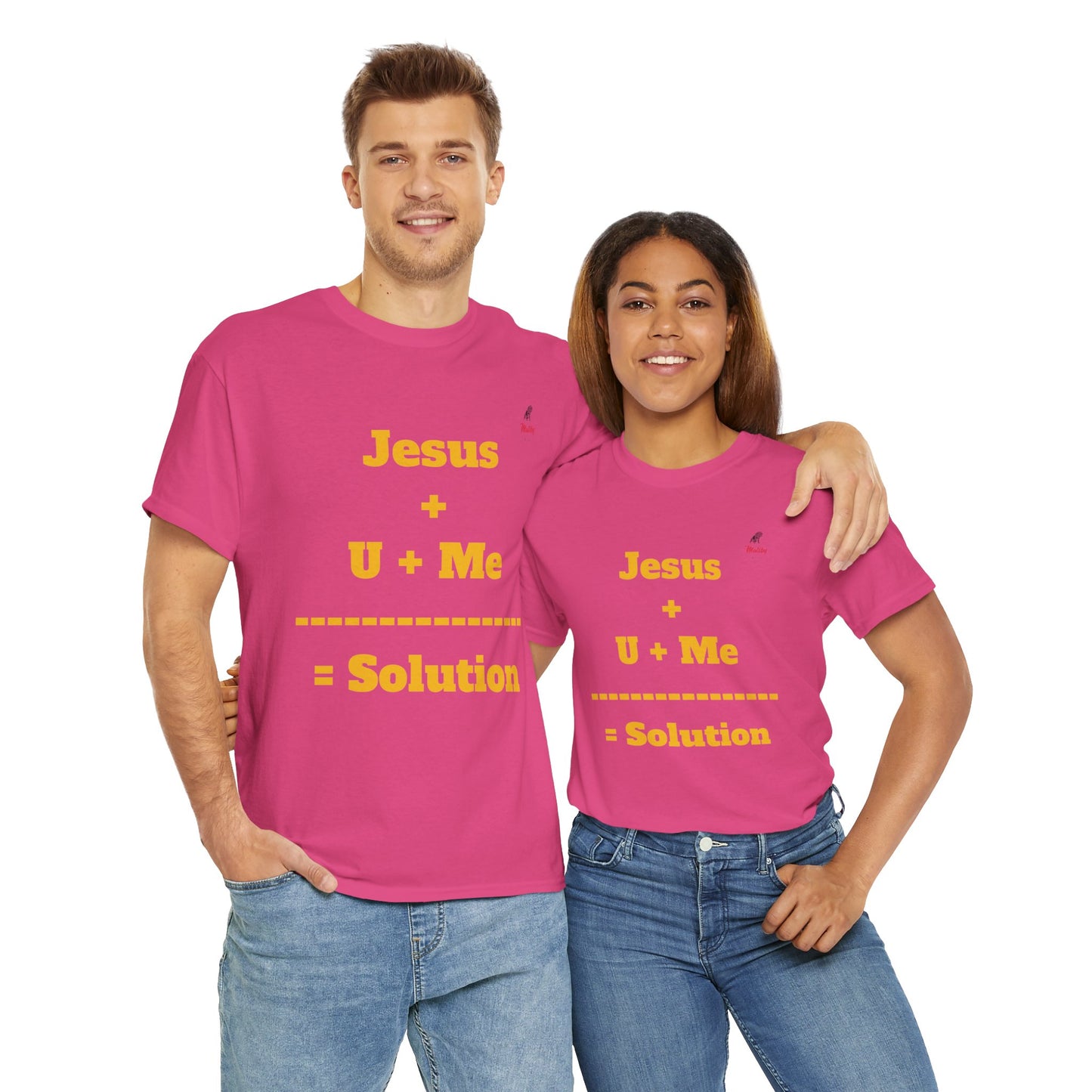 Jesus+U+Me Unisex Heavy Cotton Tee