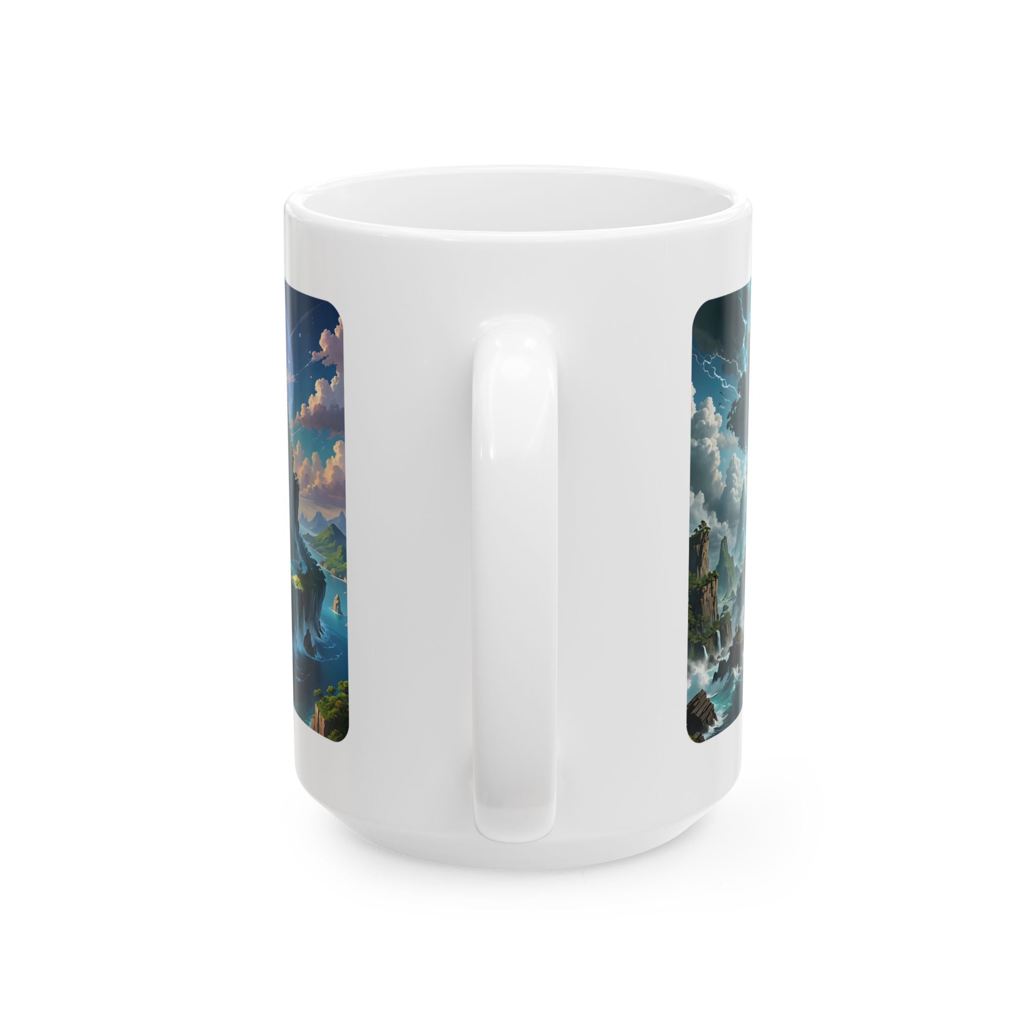 Contrast & Perspective #2 White Ceramic Mug — Time & Chance Daily Cup (11oz, 15oz)
