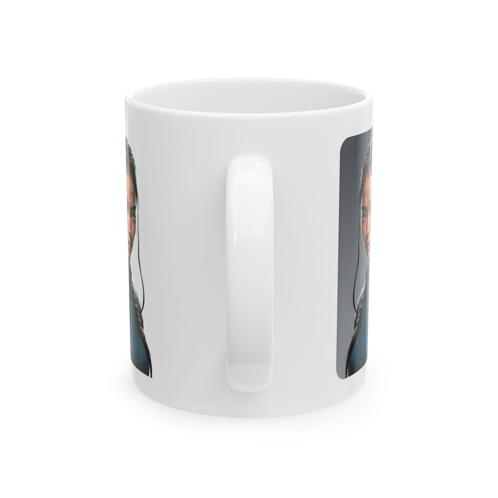 Gentle Woman of Valor #1 White Ceramic Mug - Fearfully & Wonderfully Made Tribute Cup (11oz/15oz)