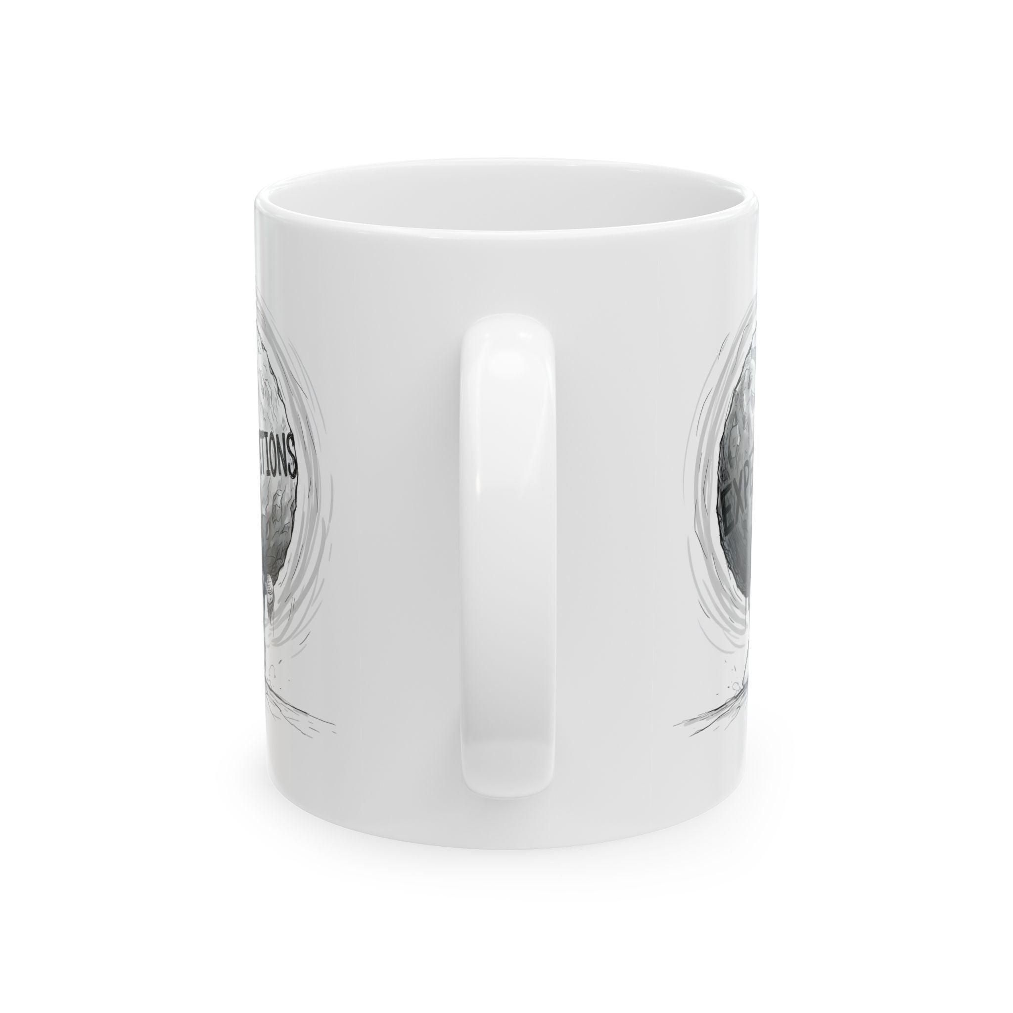 Unbreakable Woman, Standing Tall Under The Weight Of A Giant White Ceramic Mug, (11oz, 15oz), Heart of a Hero Cup