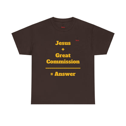 Jesus+Great Commission Unisex Heavy Cotton Tee