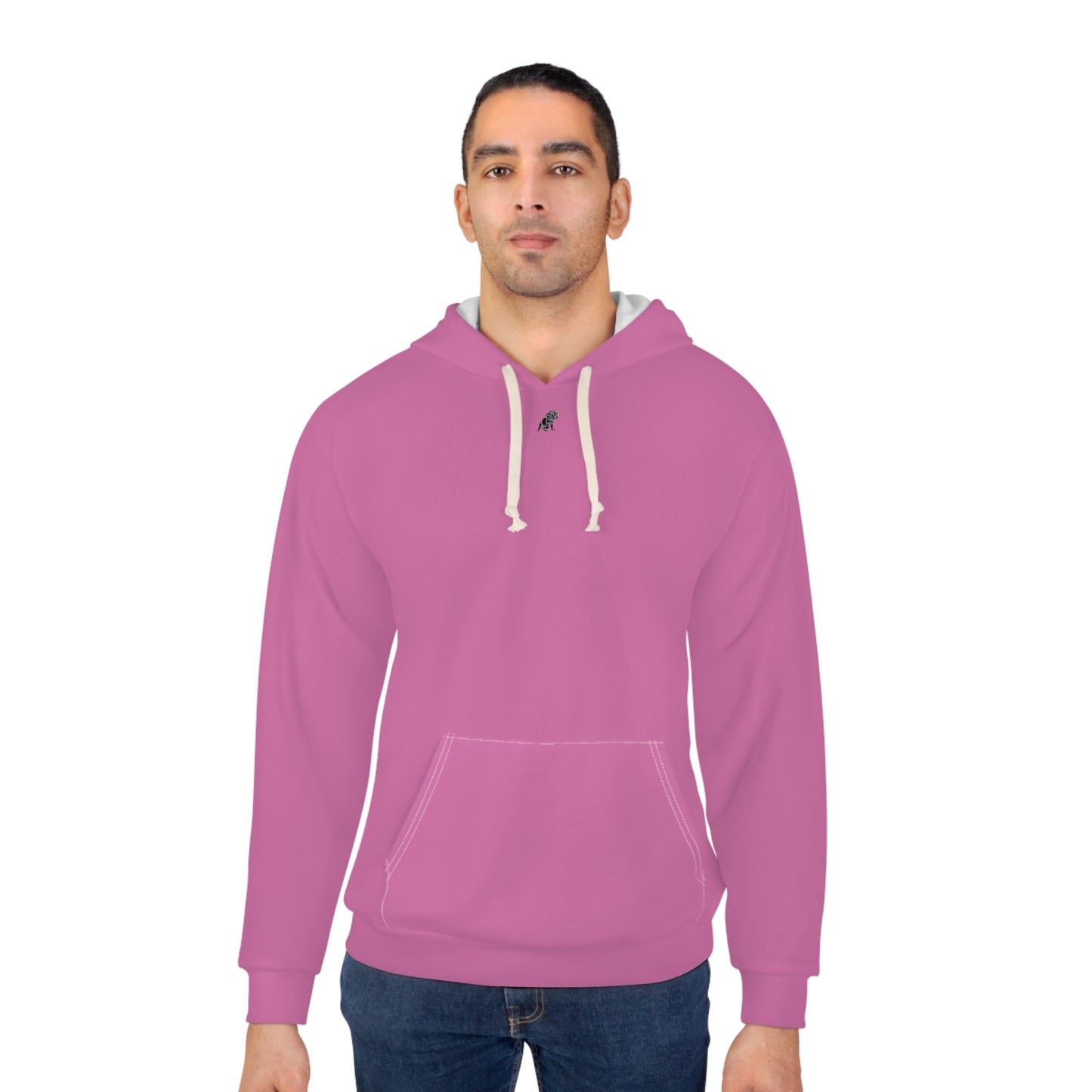 Matiby Light Pink Unisex Pullover Hoodie (AOP)