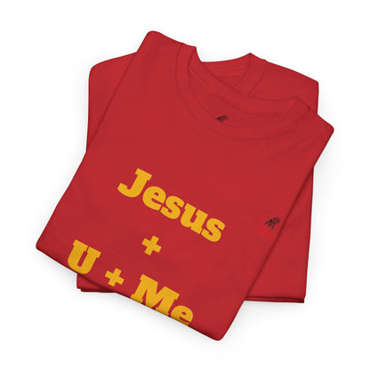 Jesus+U+Me Unisex Heavy Cotton Tee