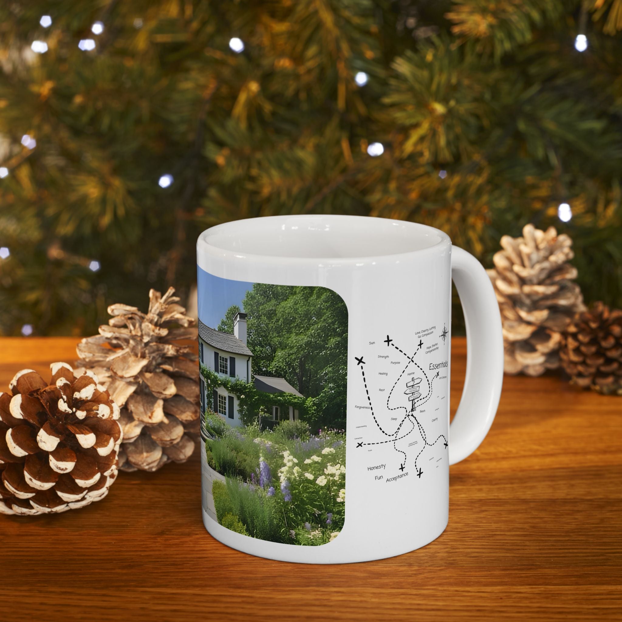 Cozy Architecture & Dreamy Landscapes #10 White Ceramic Mug – Homes Home Sweet Home Cup (11oz/15oz)