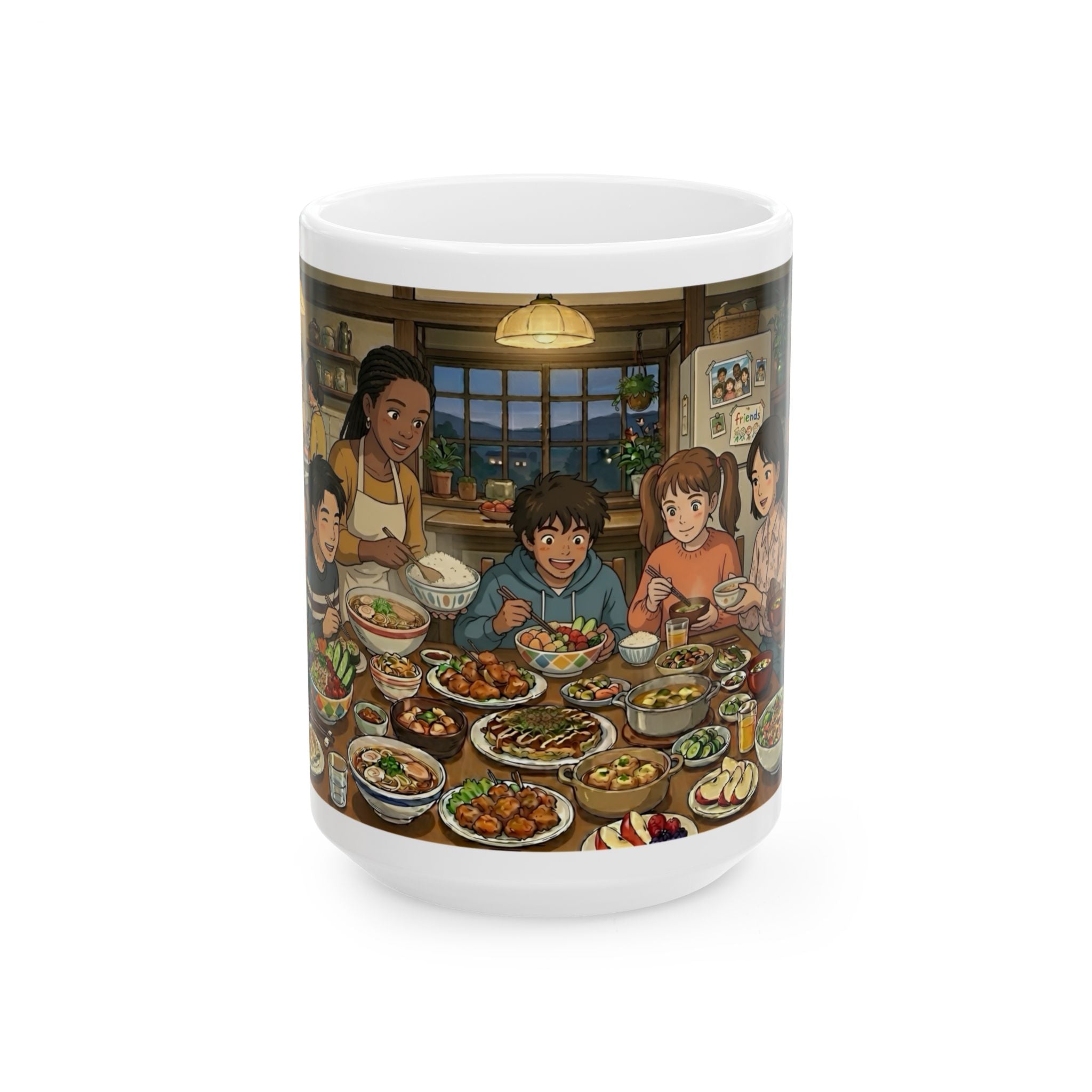 Family & Friends #4 Forever White Ceramic Mug — Cozy Feast Cup (11oz/15oz)