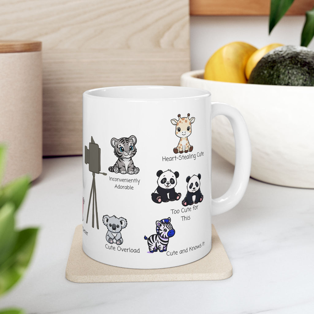 The Duchess of Denier White Ceramic Mug — Tiny, But Mighty Cute Overload Cup (11oz/15oz)