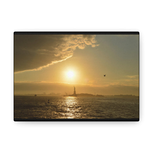 Sunset Black Canvas Gallery Wraps