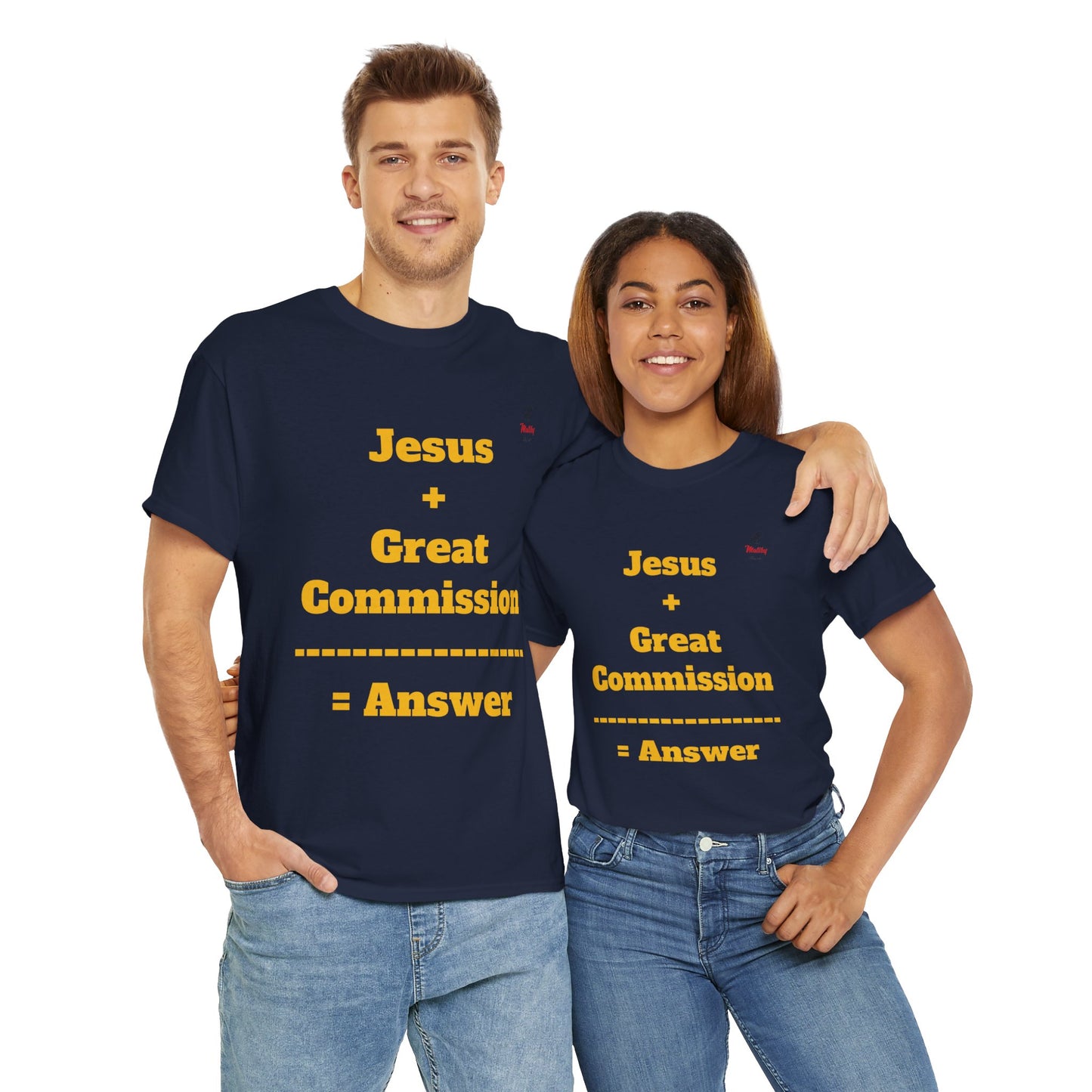 Jesus+Great Commission Unisex Heavy Cotton Tee