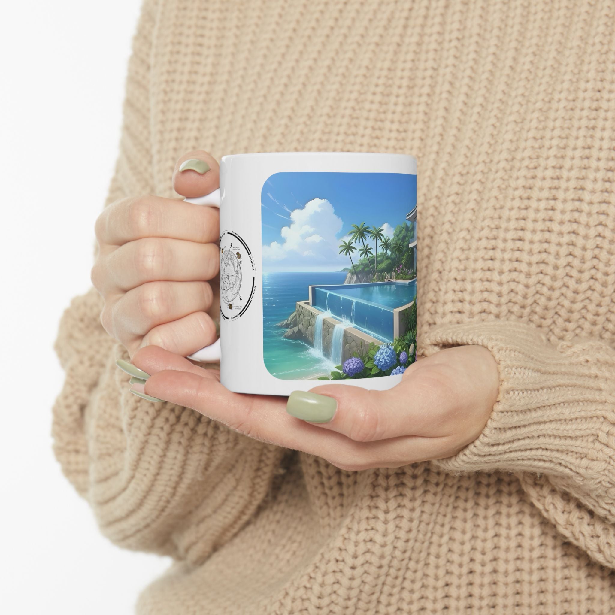 Cozy Architecture & Dreamy Landscapes #42 White Ceramic Mug – Homes Home Sweet Home Cup (11oz/15oz)