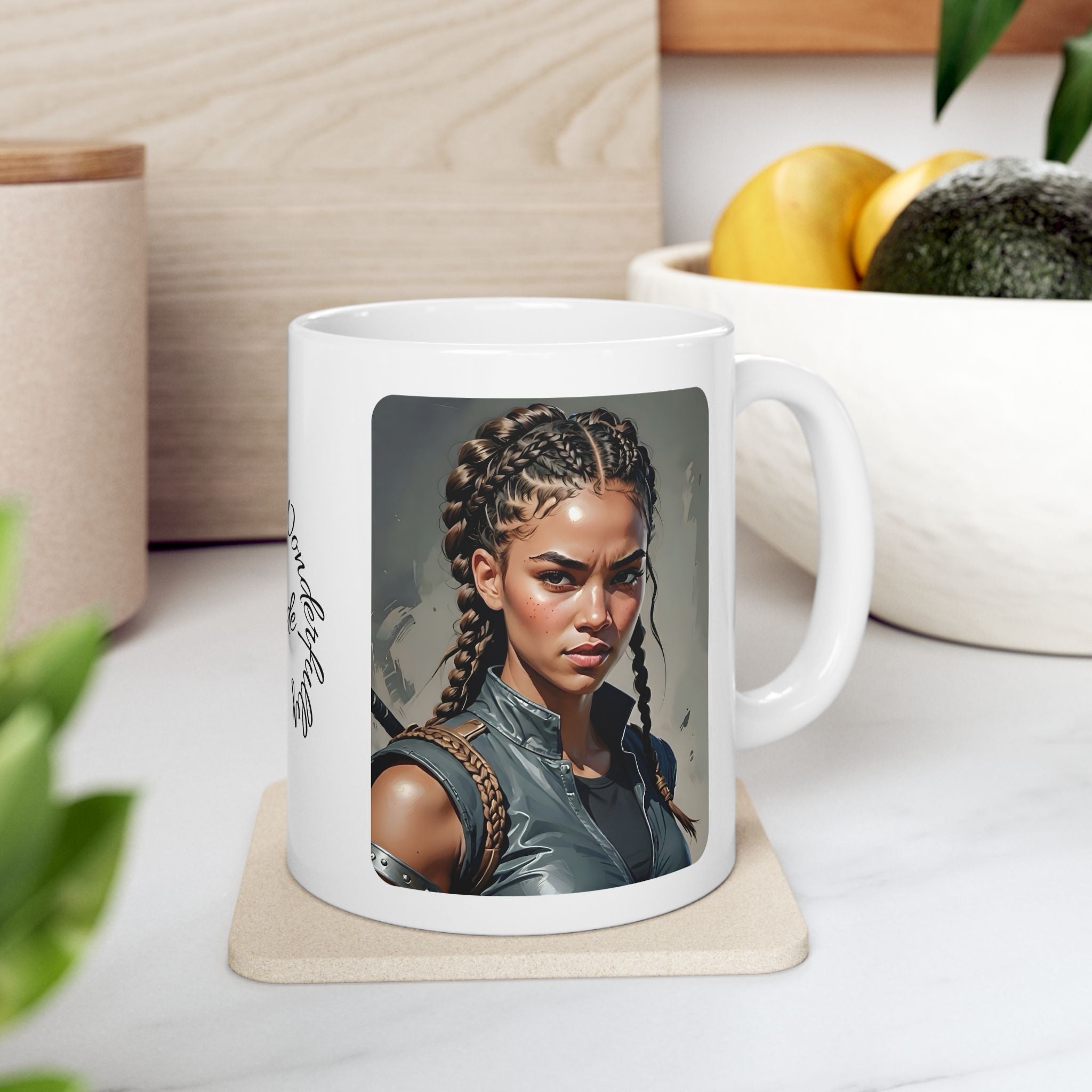 Gentle Woman of Valor #10 White Ceramic Mug - Fearfully & Wonderfully Made Tribute Cup (11oz/15oz)