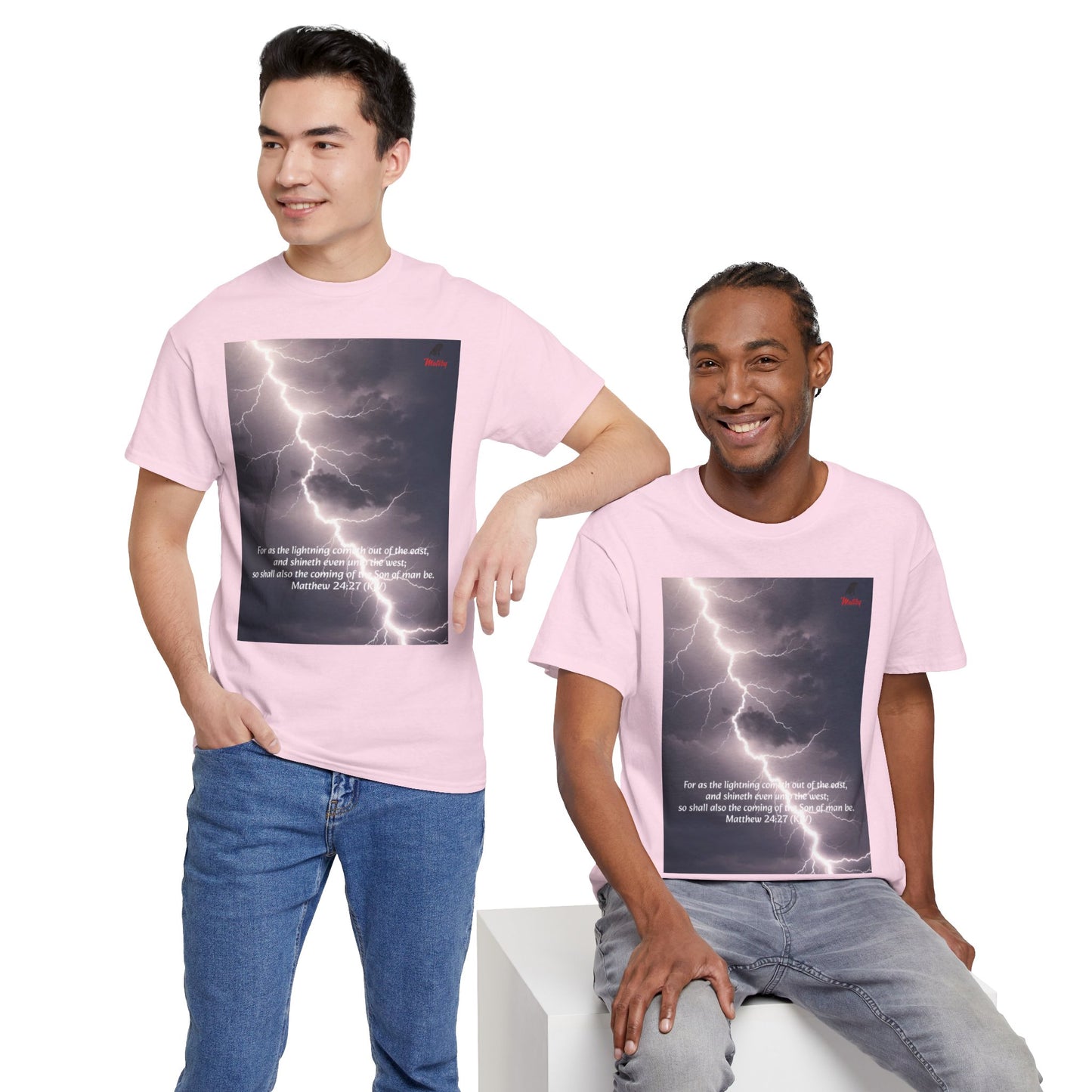 Lightning Style East West Unisex Heavy Cotton Tee