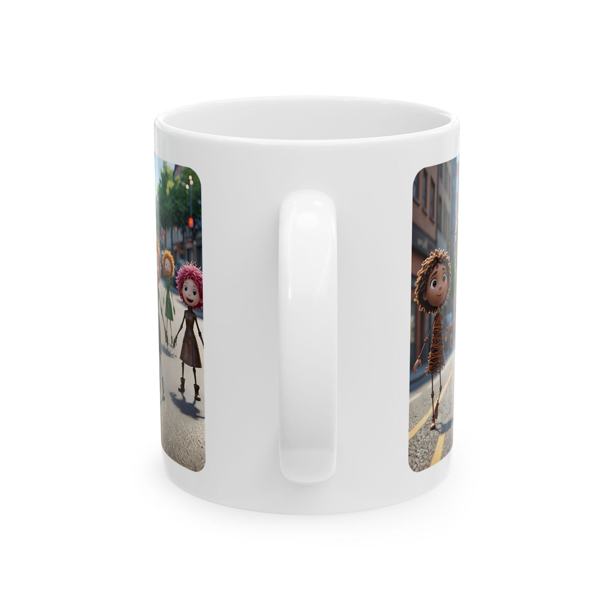 Autumn City Dolls White Ceramic Mug —Best Friend's Day Out Cup (11oz/15oz)