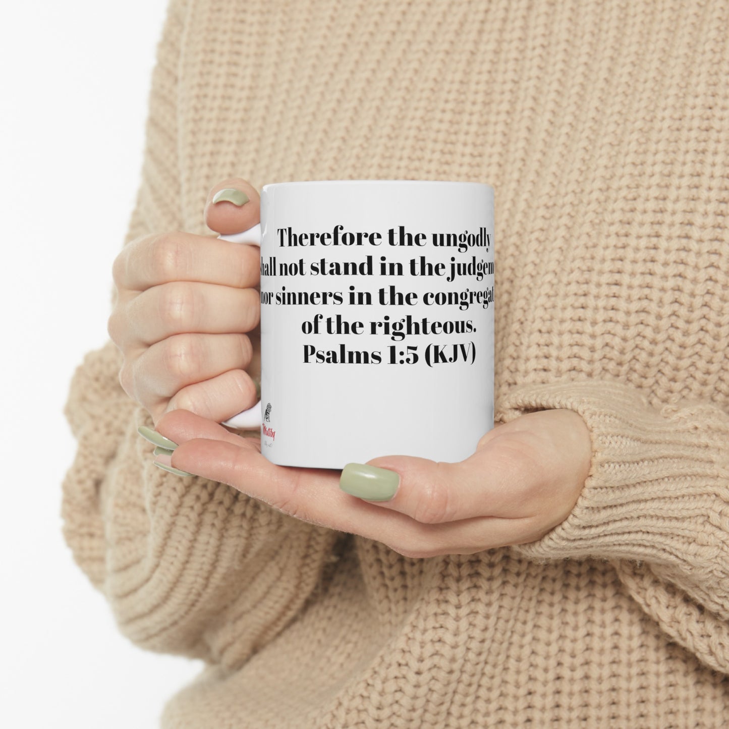 Bible Speaks Psalms 1:5 Ceramic Mug, 11oz